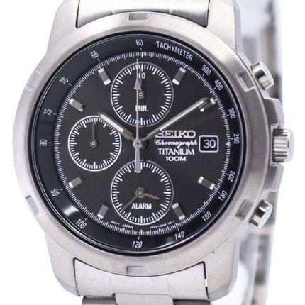 Seiko Titanium Alarm Chronograph SNA107 SNA107P1 SNA107P Mens Watch