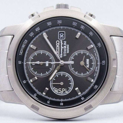 Seiko Titanium Alarm Chronograph SNA107 SNA107P1 SNA107P Mens Watch