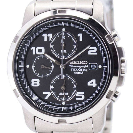 Seiko Titanium Alarm Chronograph SNA113 SNA113P1 SNA113P Mens Watch