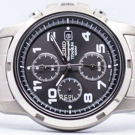 Seiko Titanium Alarm Chronograph SNA113 SNA113P1 SNA113P Mens Watch