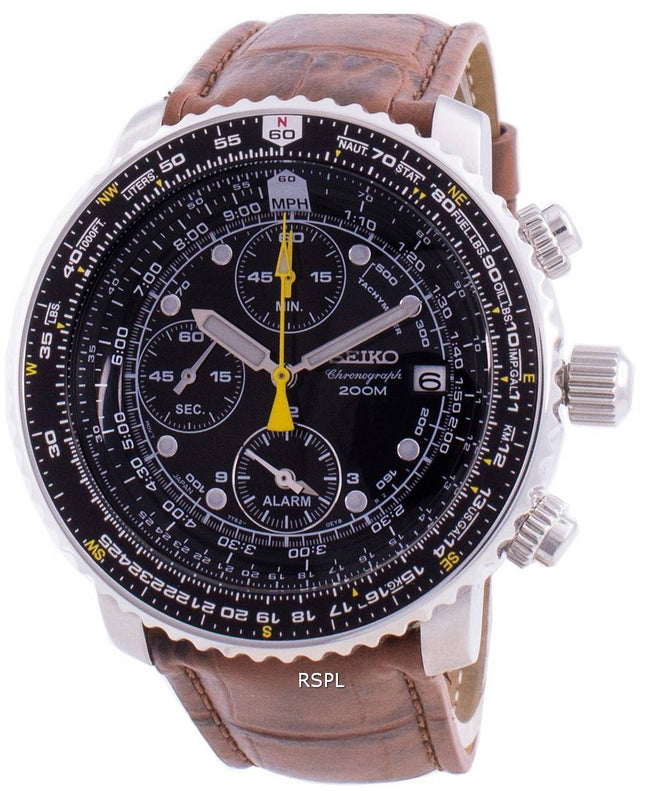 Seiko Pilots Flight SNA411P1-VAR-LS7 Quartz Chronograph 200M Mens Watch