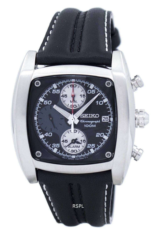 Seiko Chronograph Alarm Quartz SNAB03 SNAB03P1 SNAB03P Men's Watch