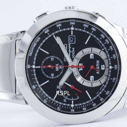 Seiko Chronograph Quartz Alarm Tachymeter SNAB33 SNAB33P1 SNAB33P Men's Watch