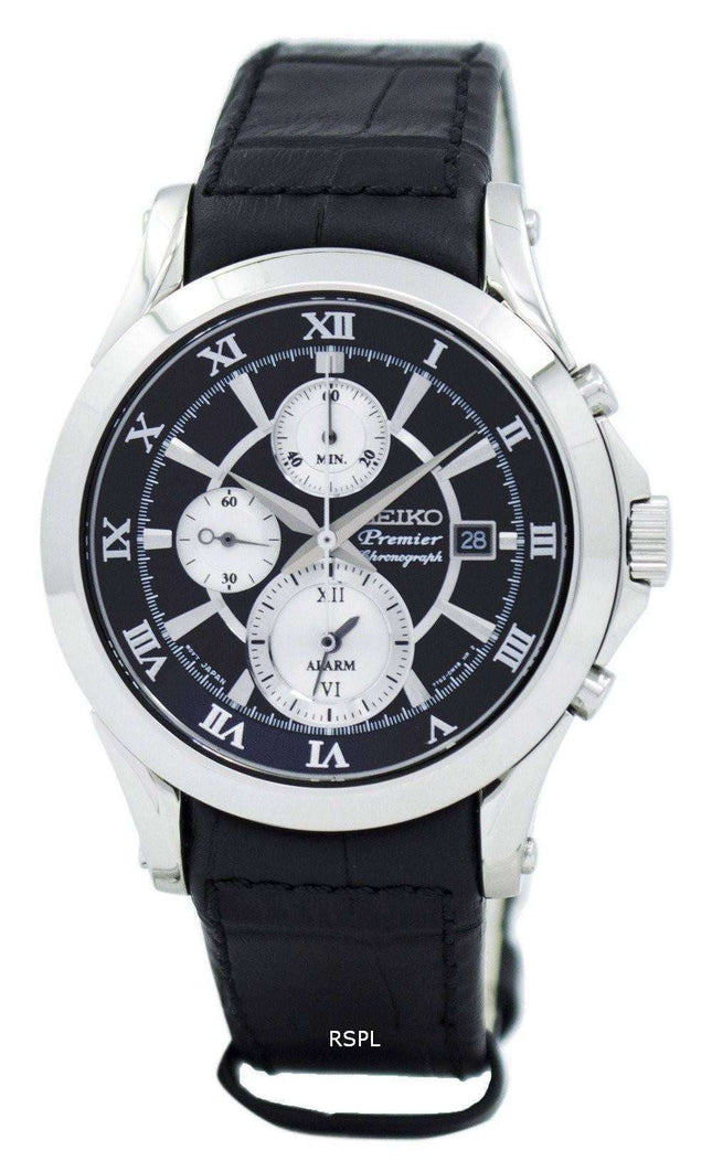 Seiko Premier Chronograph Alarm SNAD29 SNAD29P1 SNAD29P Men's Watch