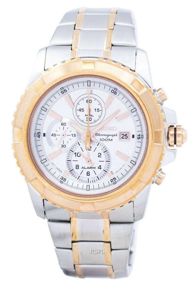 Seiko Chronograph Alarm Quartz SNAE08 SNAE08P1 SNAE08P Men's Watch
