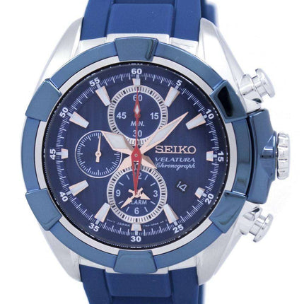 Seiko Velatura Chronograph Alarm Quartz SNAF59 SNAF59P1 SNAF59P Men's Watch