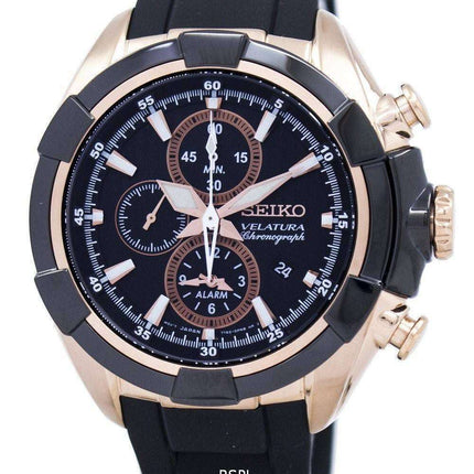Seiko Velatura Chronograph Quartz Alarm SNAF60 SNAF60P1 SNAF60P Men's Watch