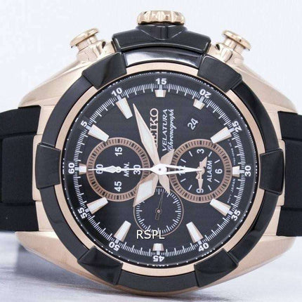 Seiko Velatura Chronograph Quartz Alarm SNAF60 SNAF60P1 SNAF60P Men's Watch
