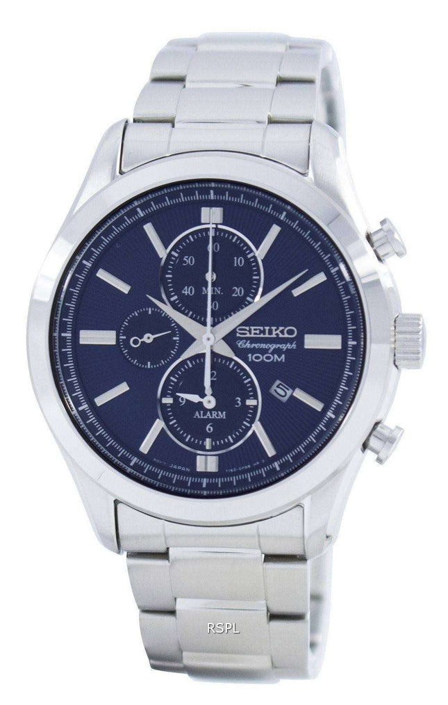 Seiko Quartz Alarm Chronograph SNAF65 SNAF65P1 SNAF65P Men's Watch