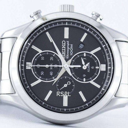 Seiko Chronograph Quartz Alarm SNAF67 SNAF67P1 SNAF67P Men's Watch