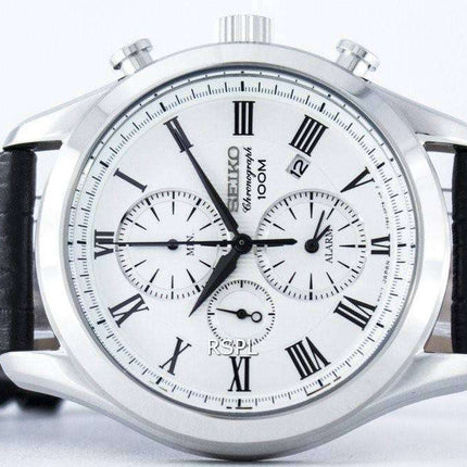 Seiko Chronograph Quartz Alarm SNAF69 SNAF69P1 SNAF69P Men's Watch