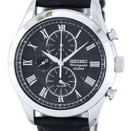 Seiko Chronograph Quartz Alarm SNAF71 SNAF71P1 SNAF71P Men's Watch