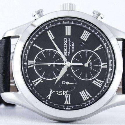 Seiko Chronograph Quartz Alarm SNAF71 SNAF71P1 SNAF71P Men's Watch