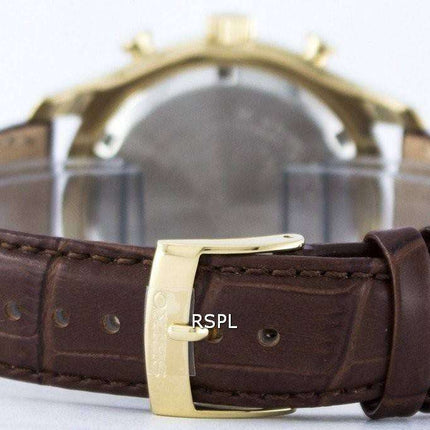 Seiko Chronograph Quartz Alarm SNAF72 SNAF72P1 SNAF72P Men's Watch