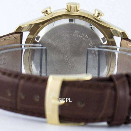 Seiko Chronograph Quartz Alarm SNAF72 SNAF72P1 SNAF72P Men's Watch