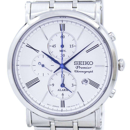 Seiko Premier Chronograph Alarm Quartz SNAF73 SNAF73P1 SNAF73P Men's Watch