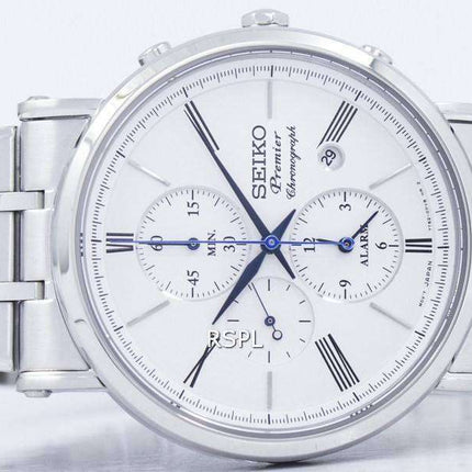 Seiko Premier Chronograph Alarm Quartz SNAF73 SNAF73P1 SNAF73P Men's Watch