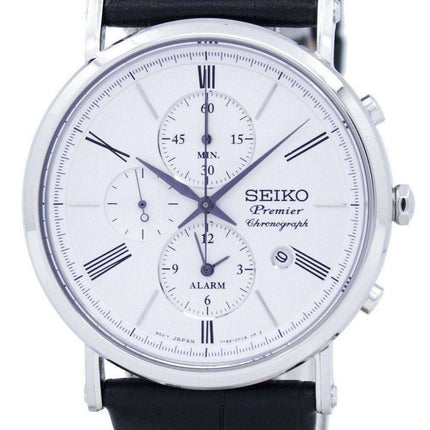 Seiko Premier Chronograph Quartz Alarm SNAF77 SNAF77P1 SNAF77P Men's Watch