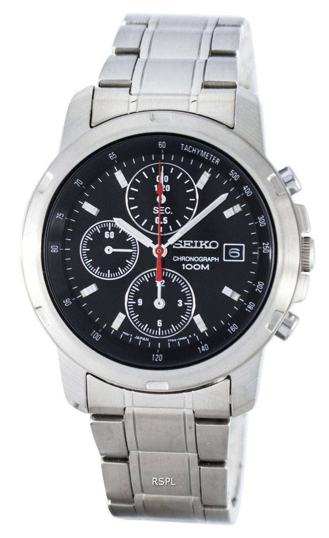 Seiko Chronograph Quartz SNDB03P1 SNDB03P SNDB03 Tachymeter Men's Watch