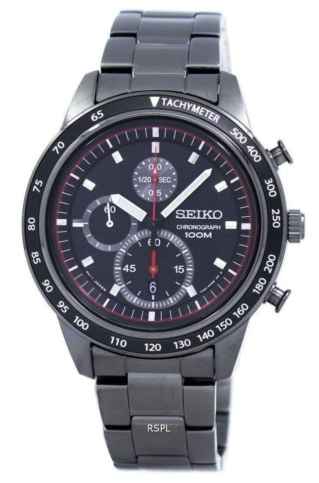 Seiko Chronograph Tachymeter Quartz SNDD89 SNDD89P1 SNDD89P Men's Watch