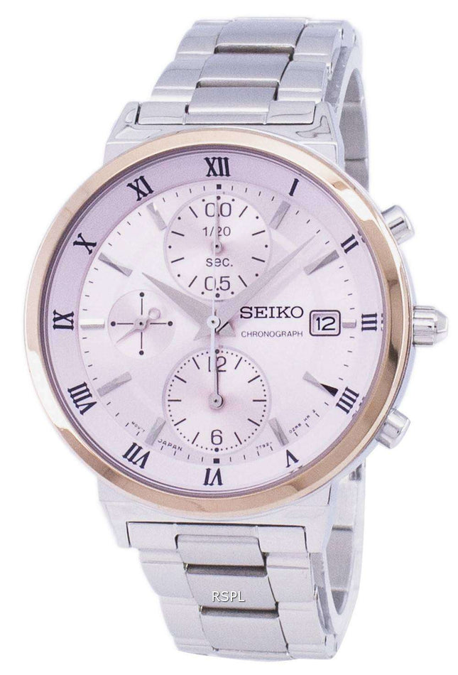 Seiko Chronograph Quartz SNDV30 SNDV30P1 SNDV30P Women's Watch
