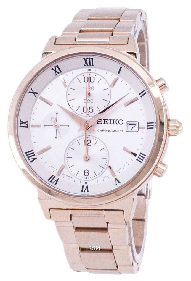 Seiko Chronograph Quartz SNDV34 SNDV34P1 SNDV34P Women's Watch