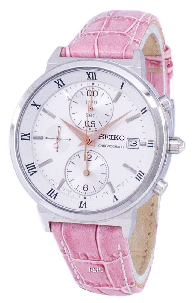 Seiko Chronograph Quartz SNDV35 SNDV35P1 SNDV35P Women's Watch