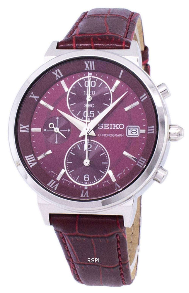 Seiko Chronograph Quartz SNDV37 SNDV37P1 SNDV37P Women's Watch