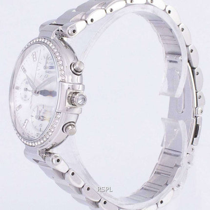 Seiko Chronograph Quartz Diamond Accent SNDV41 SNDV41P1 SNDV41P Women's Watch