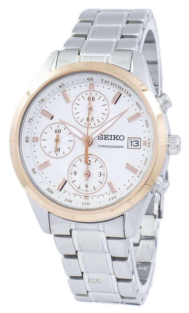 Seiko Chronograph Tachymeter Quartz SNDV56 SNDV56P1 SNDV56P Women's Watch