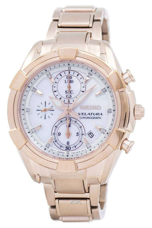 Seiko Velatura Chronograph Quartz SNDW10 SNDW10P1 SNDW10P Women's Watch