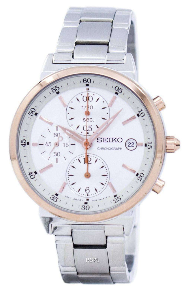Seiko Neo Classic Chronograph Quartz SNDW48 SNDW48P1 SNDW48P Women's Watch