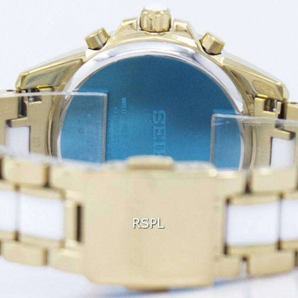 Seiko Sportura Chronograph Quartz Tachymeter SNDX02 SNDX02P1 SNDX02P Women's Watch