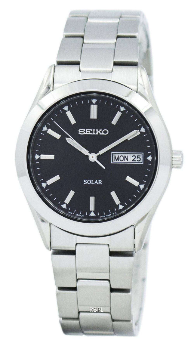 Seiko Solar Quartz SNE039P1 SNE039 SNE039P Mens Watch