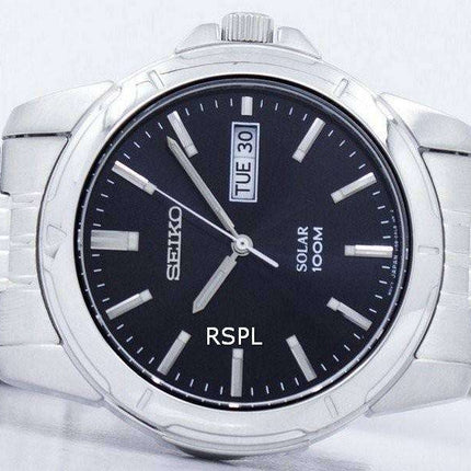 Seiko Solar Quartz SNE093 SNE093P1 SNE093P Men's Watch