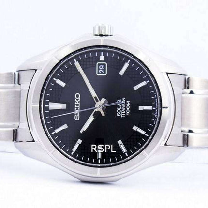 Seiko Solar Titanium 100M SNE141 SNE141P1 SNE141P Mens Watch