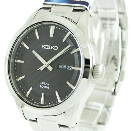 Seiko Solar Powered 100M SNE363P1 SNE363P SNE363 Mens Watch
