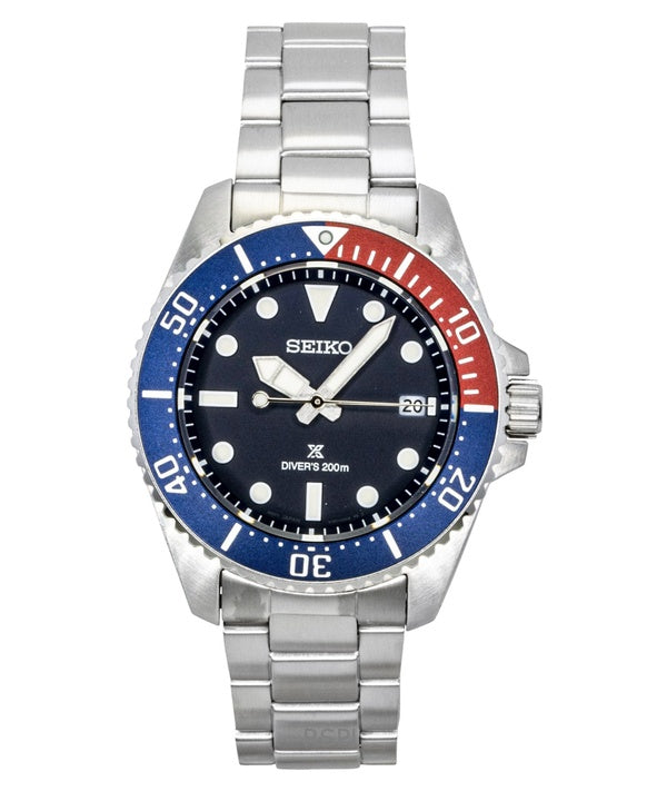 Seiko Prospex Stainless Steel Blue Dial Solar Diver's SNE595P1 200M Men's Watch
