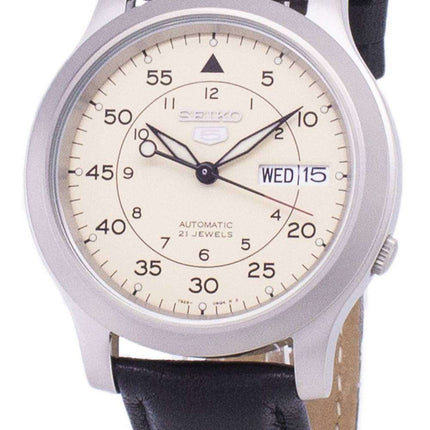 Seiko 5 Military SNK803K2-SS3 Automatic Black Leather Strap Men's Watch