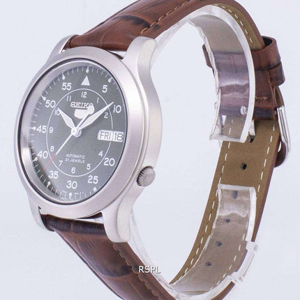 Seiko 5 Military SNK805K2-SS2 Automatic Brown Leather Strap Men's Watch