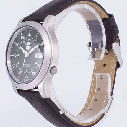 Seiko 5 Military SNK805K2-SS4 Automatic Brown Leather Strap Men's Watch