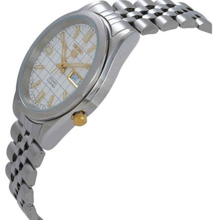 Seiko 5 Jubilee Bracelet White Dial 21 Jewels Automatic SNKF77J1 Mens Watch