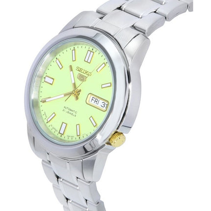 Seiko 5 Stainless Steel Green Dial Automatic SNKK19 SNKK19J1 SNKK19J Men's Watch