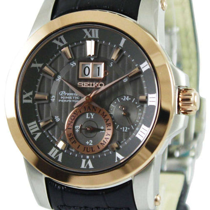 Seiko Premier Kinetic Perpetual Calendar SNP114P2 Mens Watch