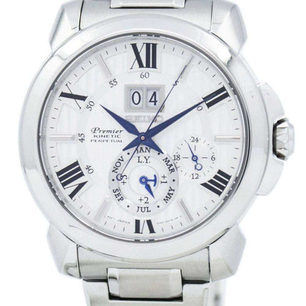 Seiko Premier Kinetic Perpetual Calendar SNP139 SNP139P1 SNP139P Mens Watch