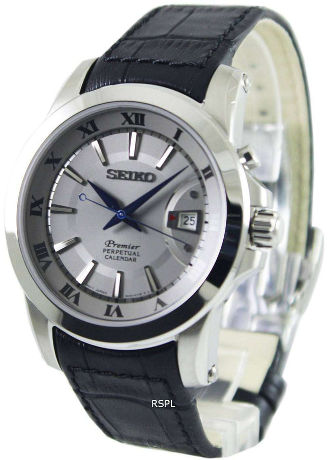 Seiko Premier Perpetual Calendar SNQ143P1 SNQ143P Mens Watch