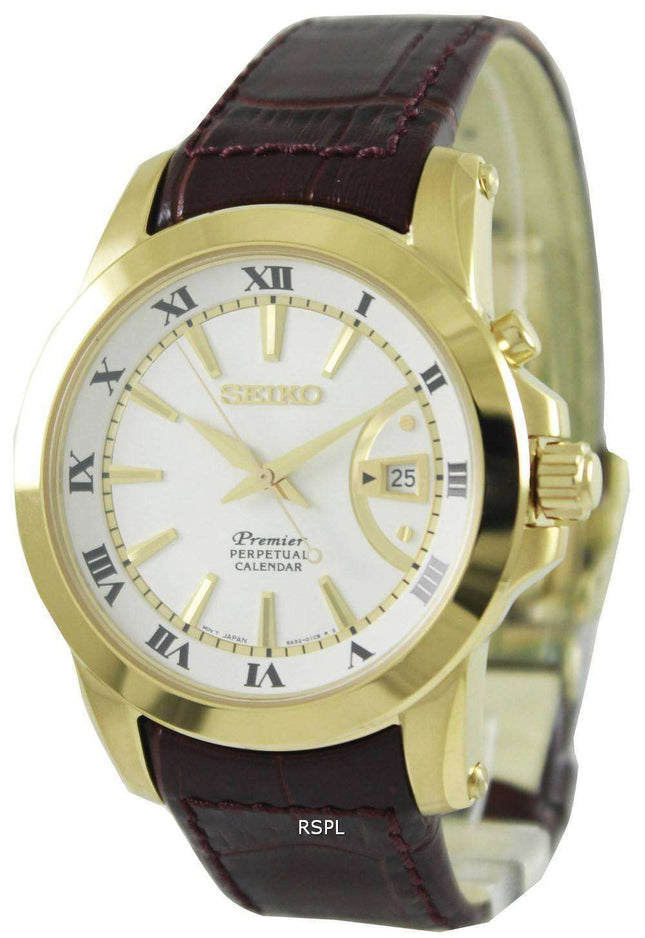 Seiko Premier Perpetual Calendar SNQ144P1 SNQ144P Mens Watch