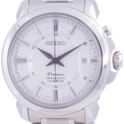 Seiko Premier Perpetual Calendar Quartz SNQ155 SNQ155P1 SNQ155P 100M Mens Watch