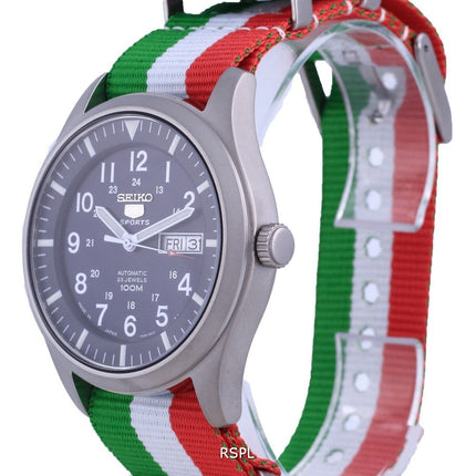 Seiko 5 Sports Automatic Polyester SNZG11J1-var-NATO23 100M Mens Watch