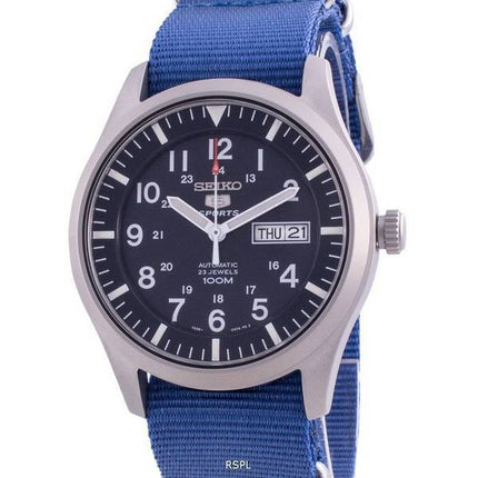 Seiko 5 Sports Blue Dial Automatic SNZG11K1-var-NATO8 100M Men's Watch